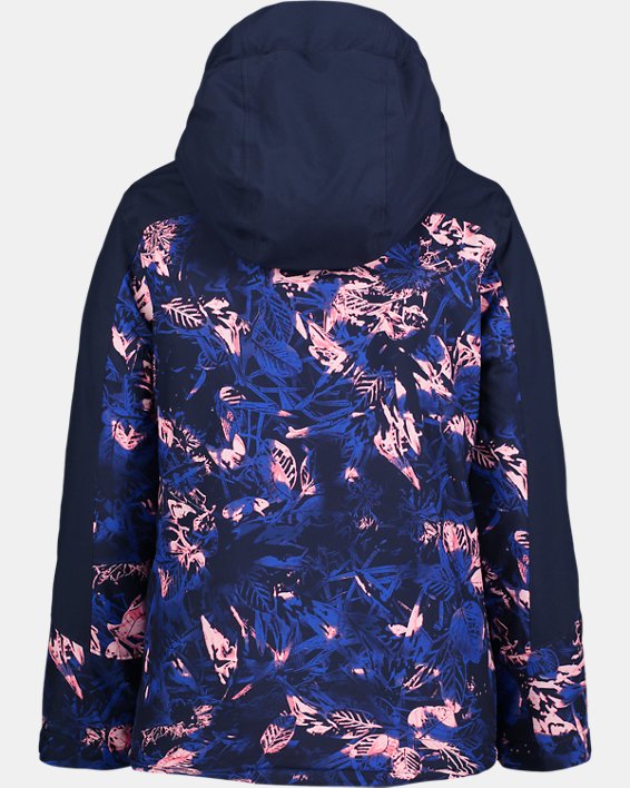 Girls' UA Treetop Jacket, Blue, pdpMainDesktop image number 2
